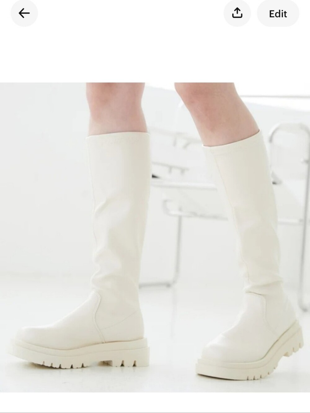 RUE 21 STRETCH PLATFORM RIDING BOOTS SIZE 8